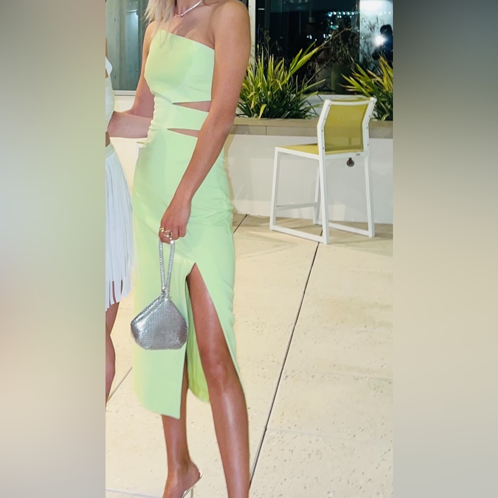 Likely Phillipa Cutout Midi Slit Dress